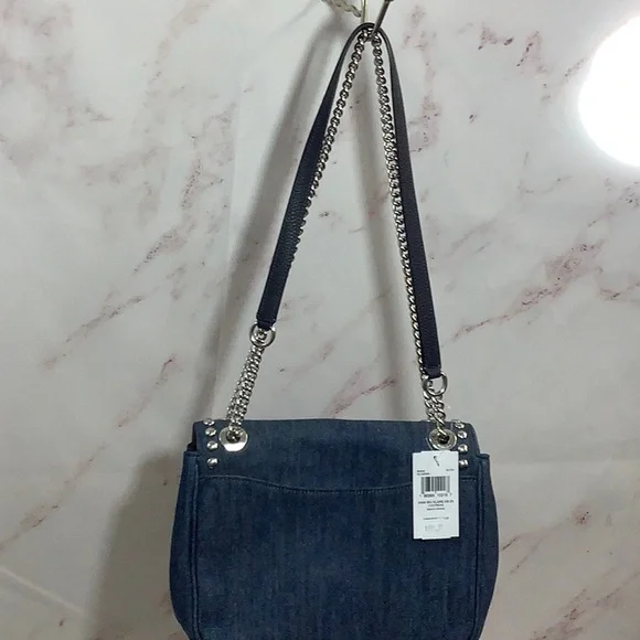 NWT Coach Denim XBody Silver Rivets - Picture 8 of 10